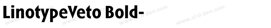 LinotypeVeto Bold字体转换